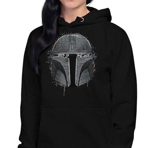 This is the Way Premium Hoodie Unisex Mandalorian Hoodie Mandalorian Hoodie Star Wars Hoodie Etsy