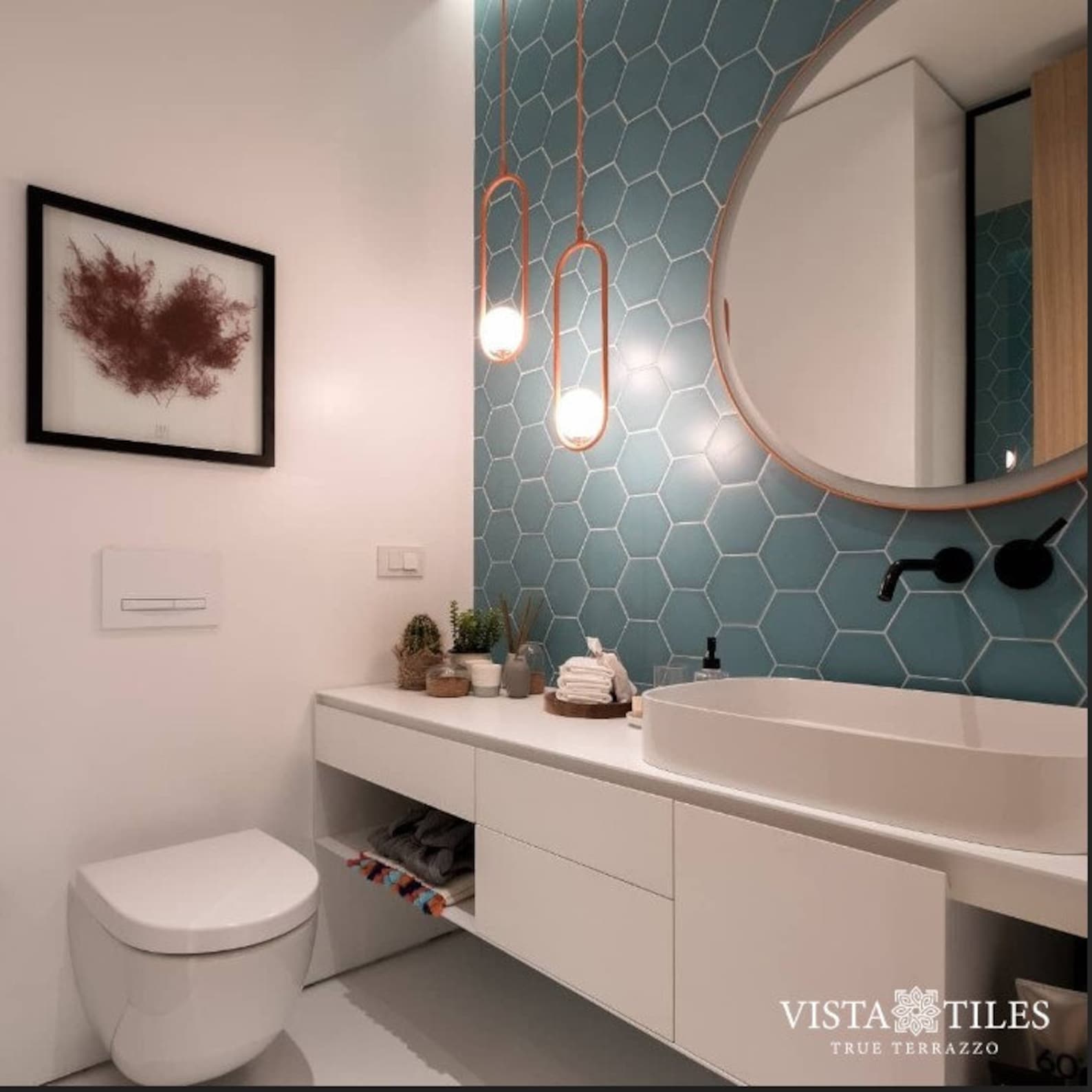 Bathroom Designs Our Hexagon Model , Plain Hexagonal Pattern Tile ...