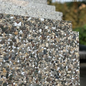 Terrazo tiles,Outdoor,Washconcrete tiles,High Quality Facade Coatings Outdoor Commercial and Residential 4 inch  (B-27)