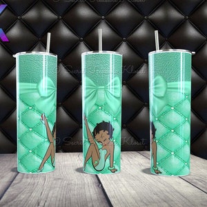 Betty Boop-Mint| Digital Sublimation Wrap| 20oz Skinny Tumbler | Digital Download| Tumbler Instant Download PNG JPG| Custom Tumbler Wrap