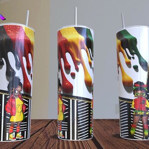 3D Afro Drip Betty Boop Digital Sublimation Wrap| 20oz Skinny Tumbler Wrap| Digital Download| Betty Boop Tumbler| Betty Boop Digital Wrap