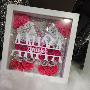 Personalized Butterfly Shadow Box; Flower Shadow Box; Butterfly; Gift for Her; Holiday; Birthday; Wall Décor; Any Special Occasion;
