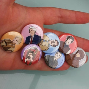BBC Ghosts Button Badges