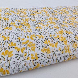 Kantha Quilt Yellow Bedspread Queen Size Quilt Indian Kantha Throw Kantha Block Printed Kantha Blanket Indian kantha Quilted Bedding