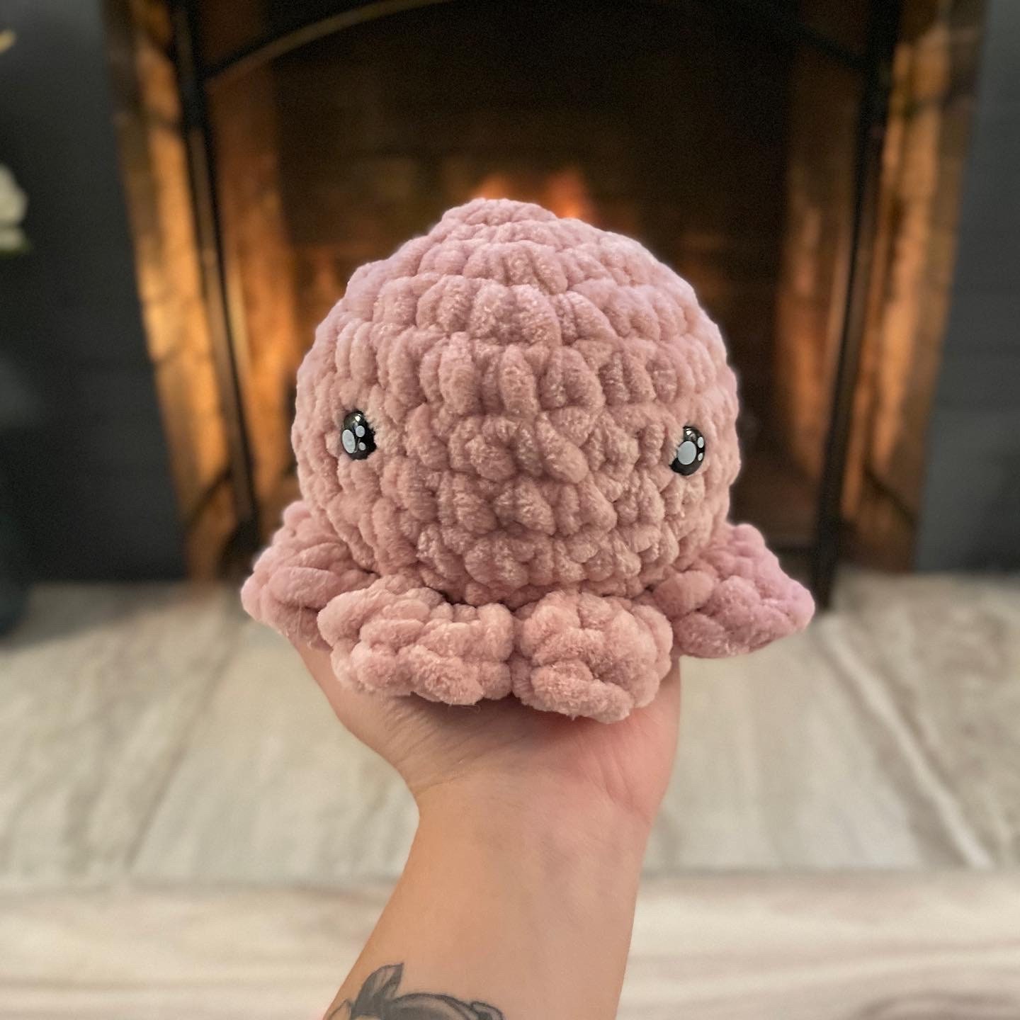 Handmade Crocheted Octopus Amigurumi Plushie - Thumbnail 3
