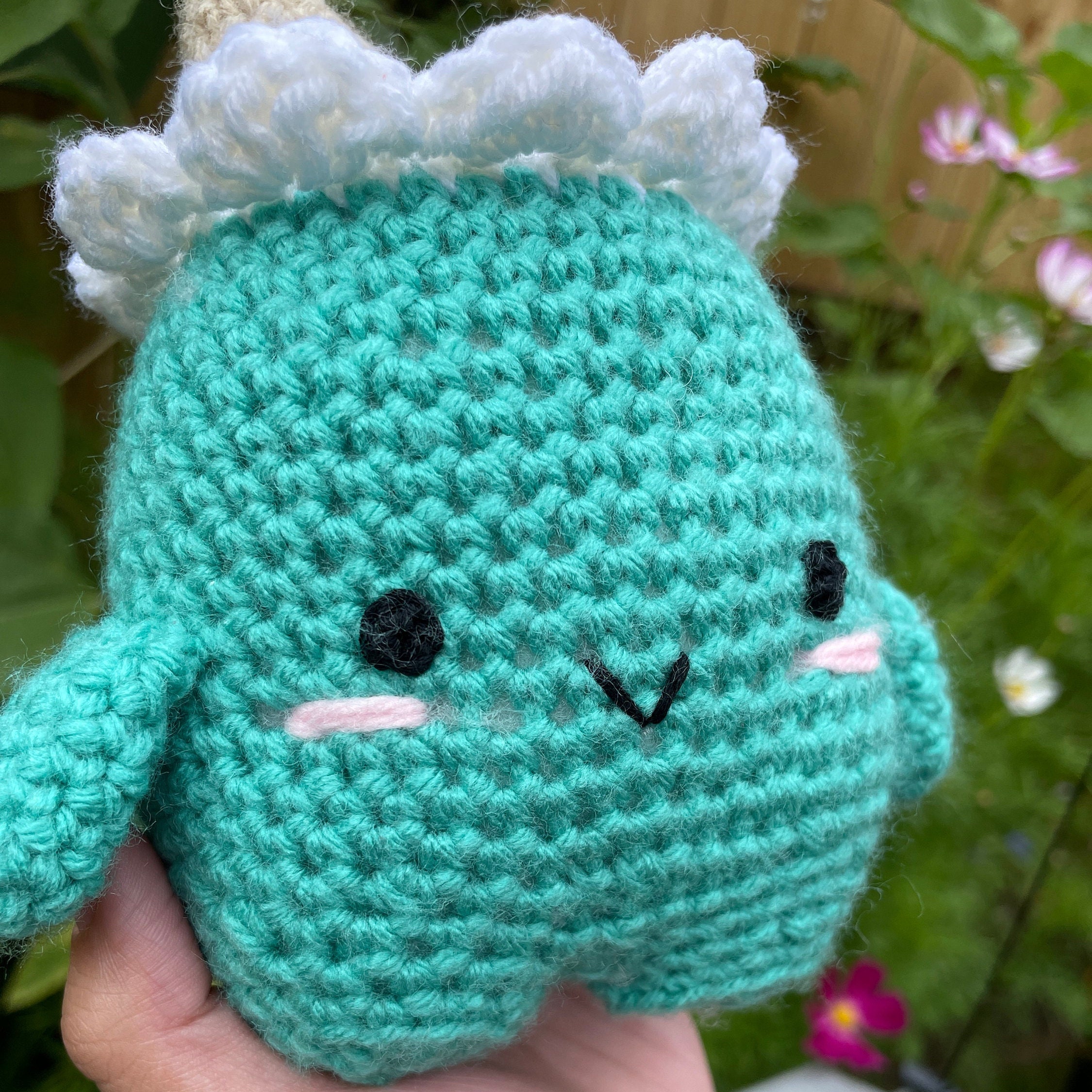 Ice Cream Monster Crocheted Amigurumi Plushie - Thumbnail 2