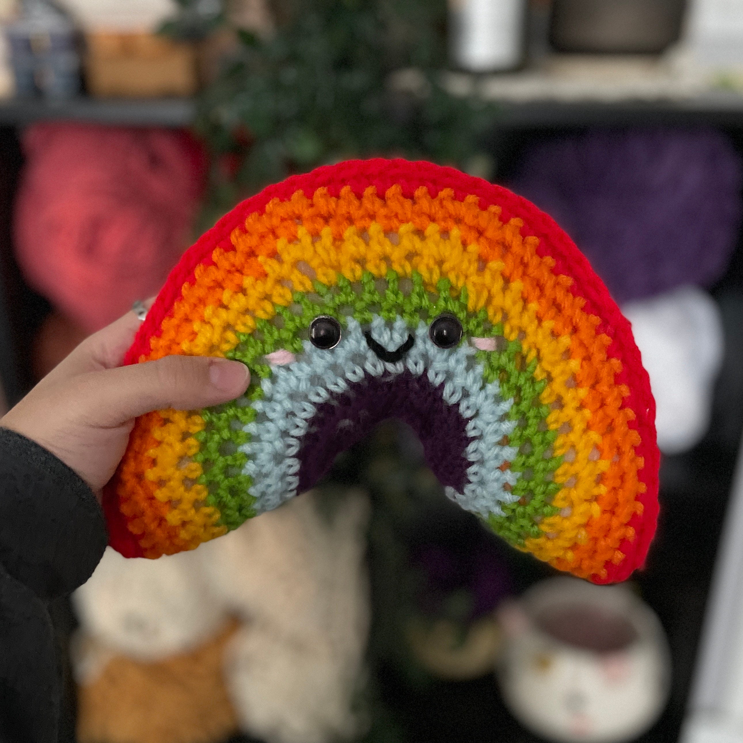 Rainbow Cuddly Amigurumi Plush - Thumbnail 2
