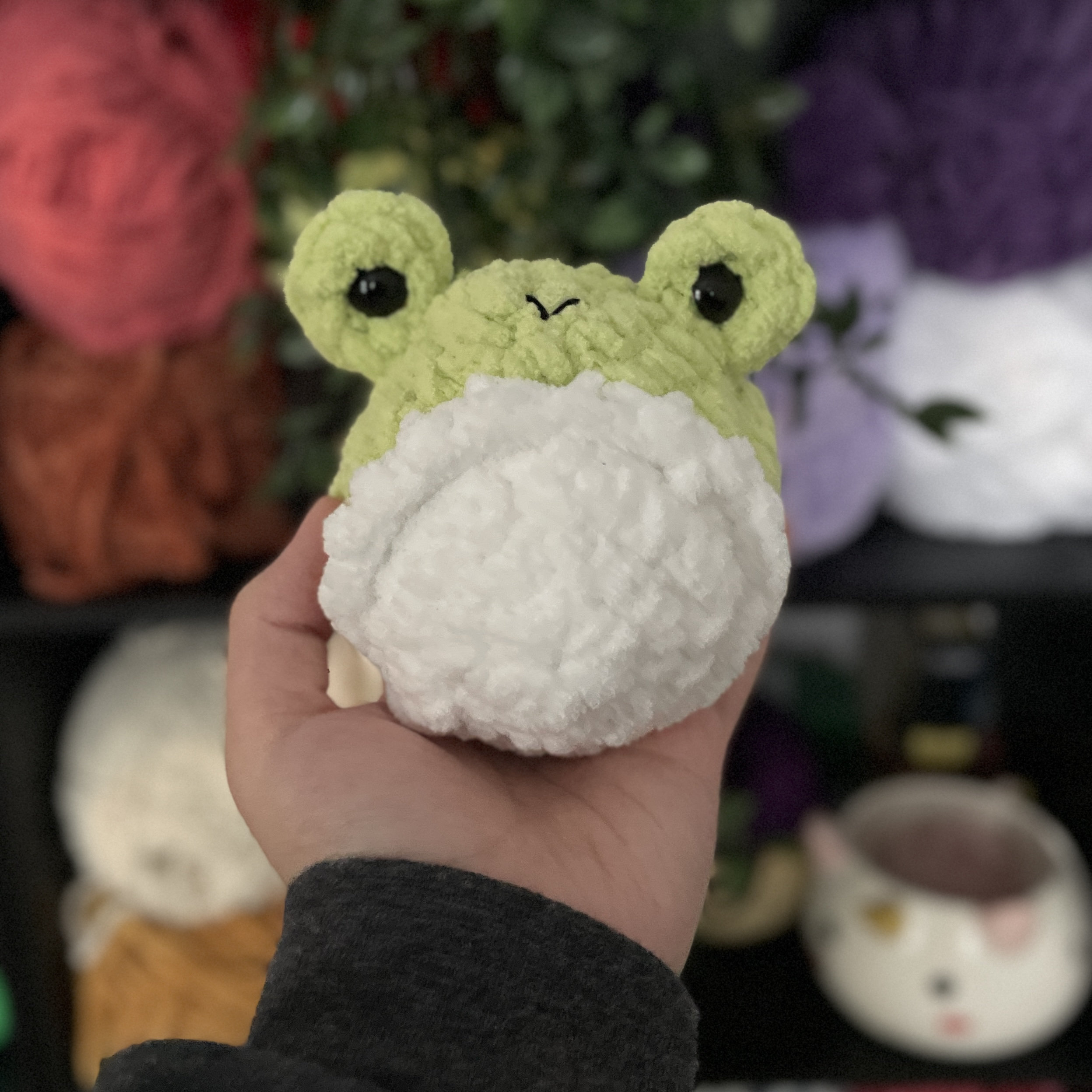 Baby Frog Amigurumi Plush - Image 1