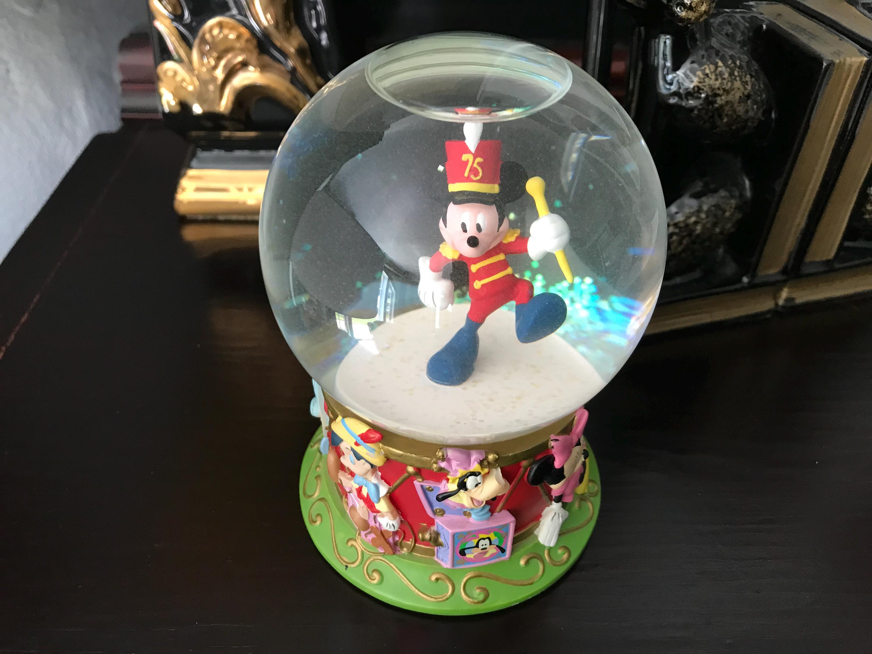 Disney's 75th Anniversary Snow Globe - Etsy