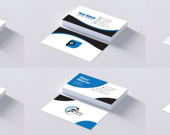 sei biglietti da visita moderni generali con forme geometriche (bundle) INSTANT DOWNLOAD