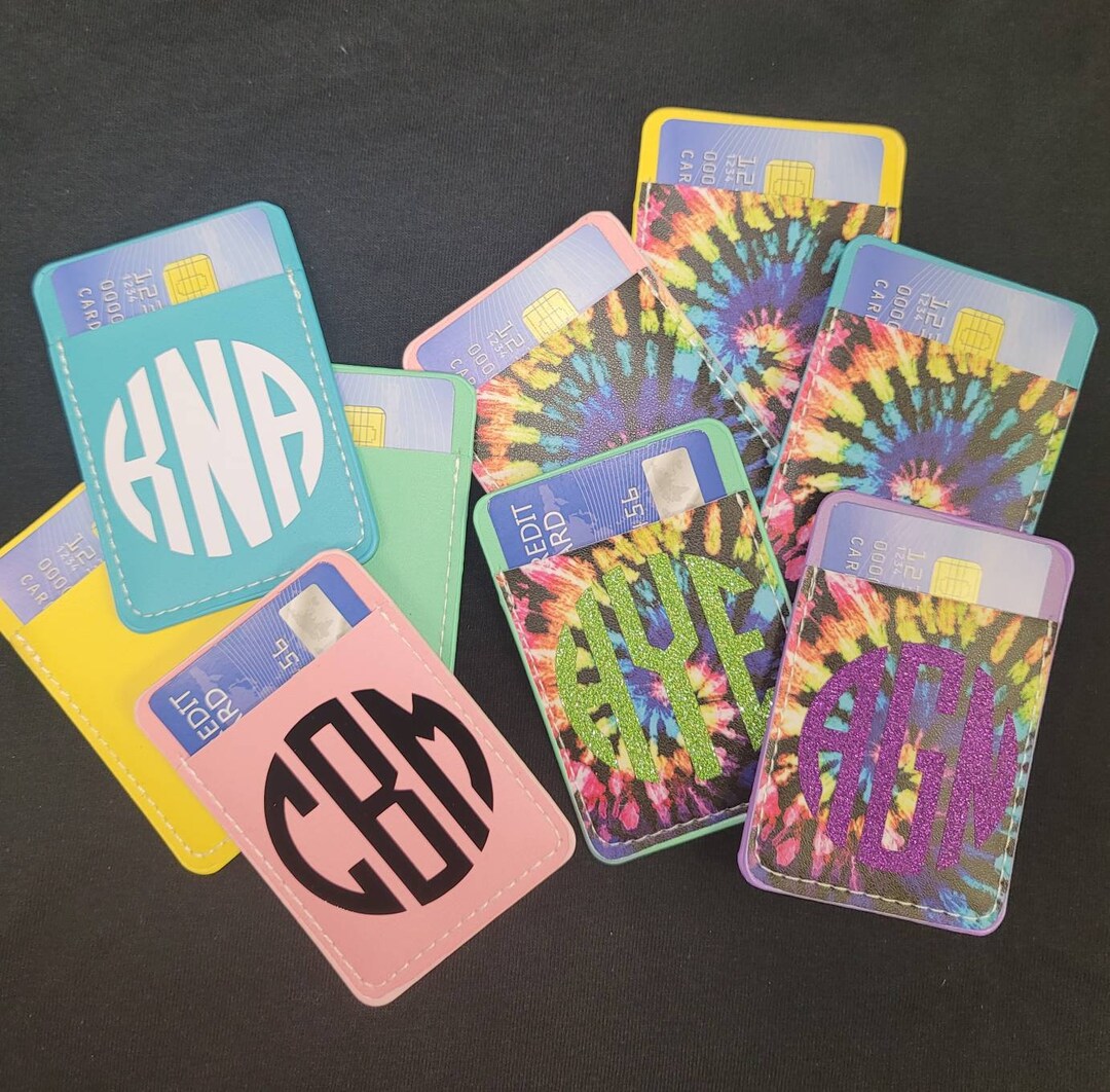 Cell Phone Card Holder Personalized Cell Phone Wallet ID Etsy