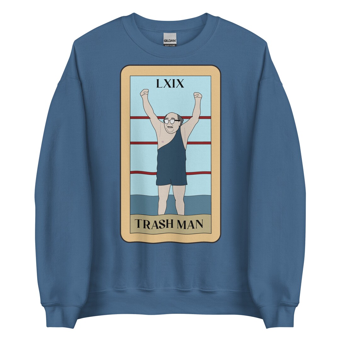 Trash Man Tarot Card Sweatshirt Danny Devito Sweater Funny Etsy