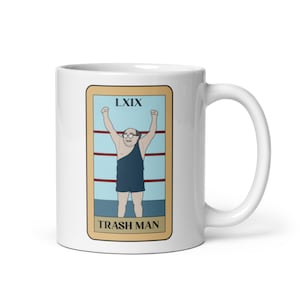 Trash Man Tarot Card Coffee Mug- Danny Devito, Danny Devito Art,  tarot Card Art, Witch art, Witch decor, witchy decor