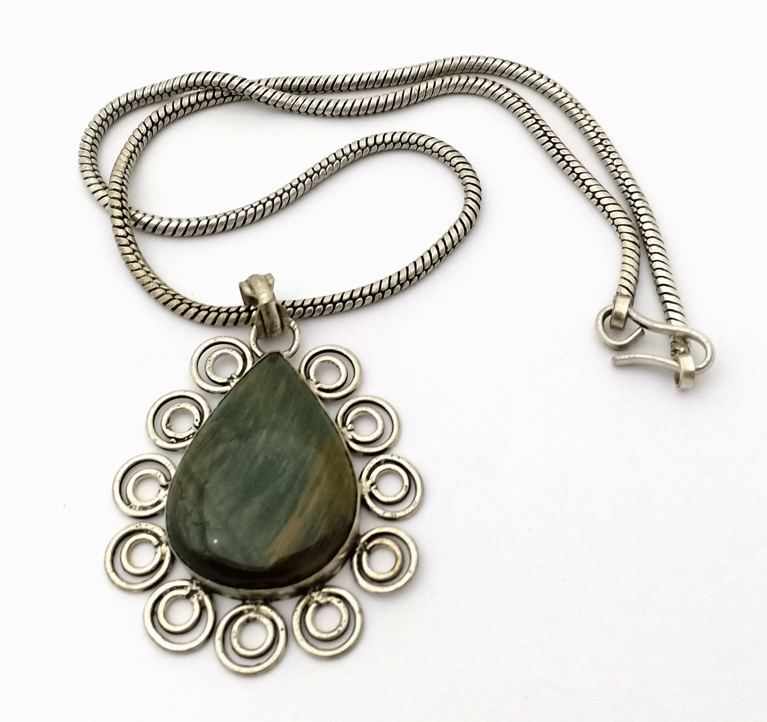 Black Tiger Eye Pendant Tigers Eye Necklace Natural Tigers Etsy UK