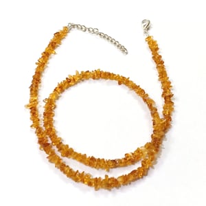 Citrine Nuggets Necklace, Natural Citrine Beads Necklace, Citrine Smooth Chips Jewelry Necklace, Citrine Gemstone Uncut Jewelry Necklace