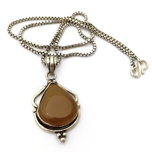 Yellow Onyx Pendant / Pears Shape Onyx Necklace / Handmade Onyx / Onyx Pendants Jewelry / Yellow Onyx Jewelry