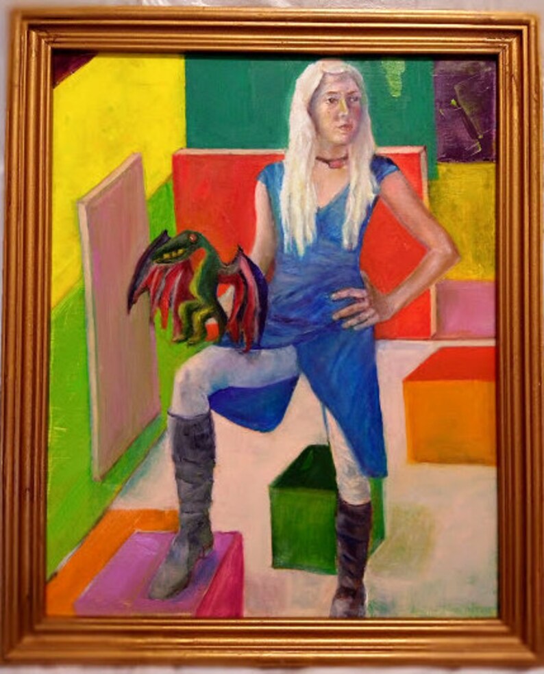 Girl with a dragon image 0