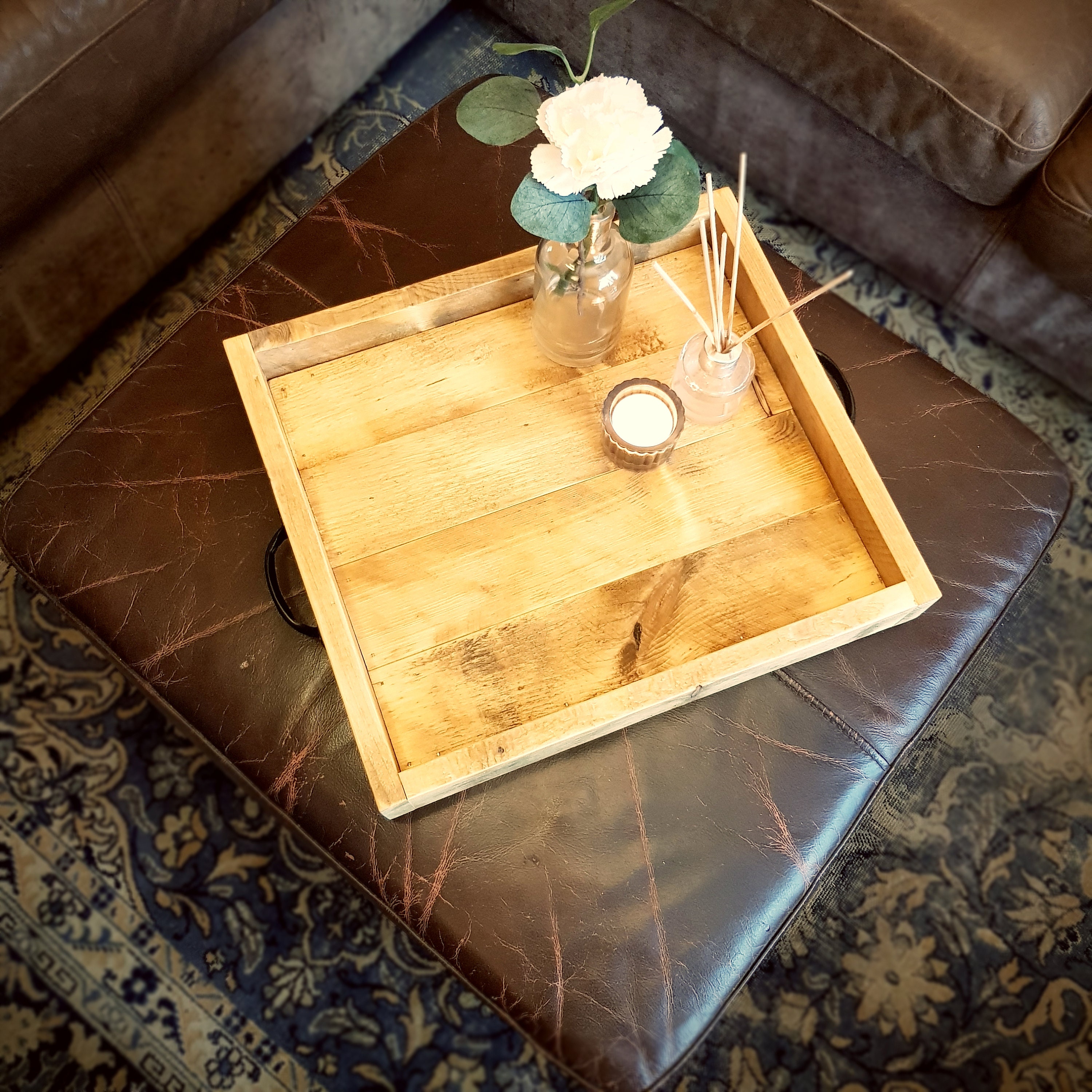 WOODEN LAP TRAY Serving Tray Ottoman Tray Wood Tray Etsy