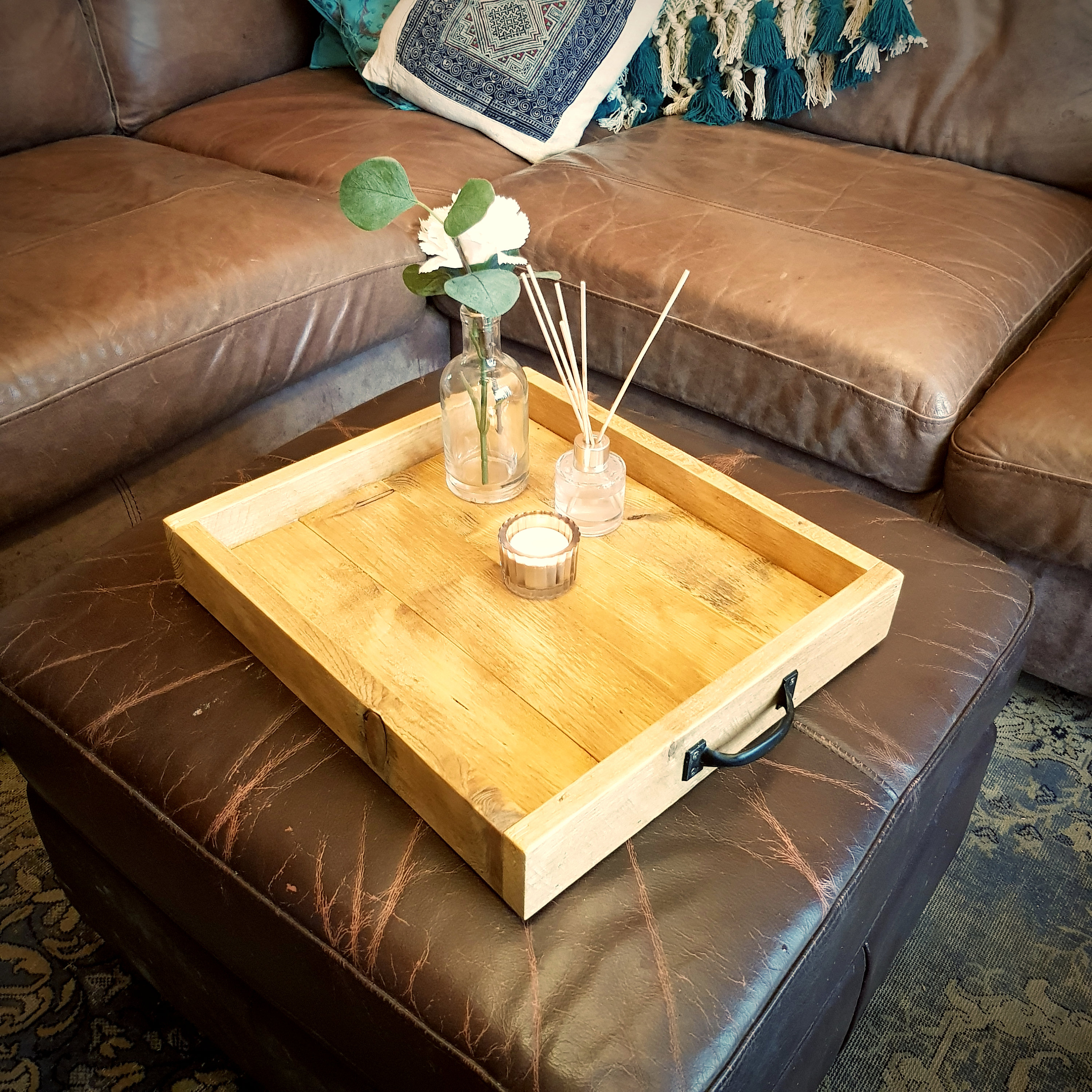 WOODEN LAP TRAY Serving Tray Ottoman Tray Wood Tray Etsy