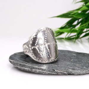 Sterling silver chunky boho ring Boho statement ring Chunky silver ring Big silver ring Big boho ring Ethnic boho ring Boho jewelry