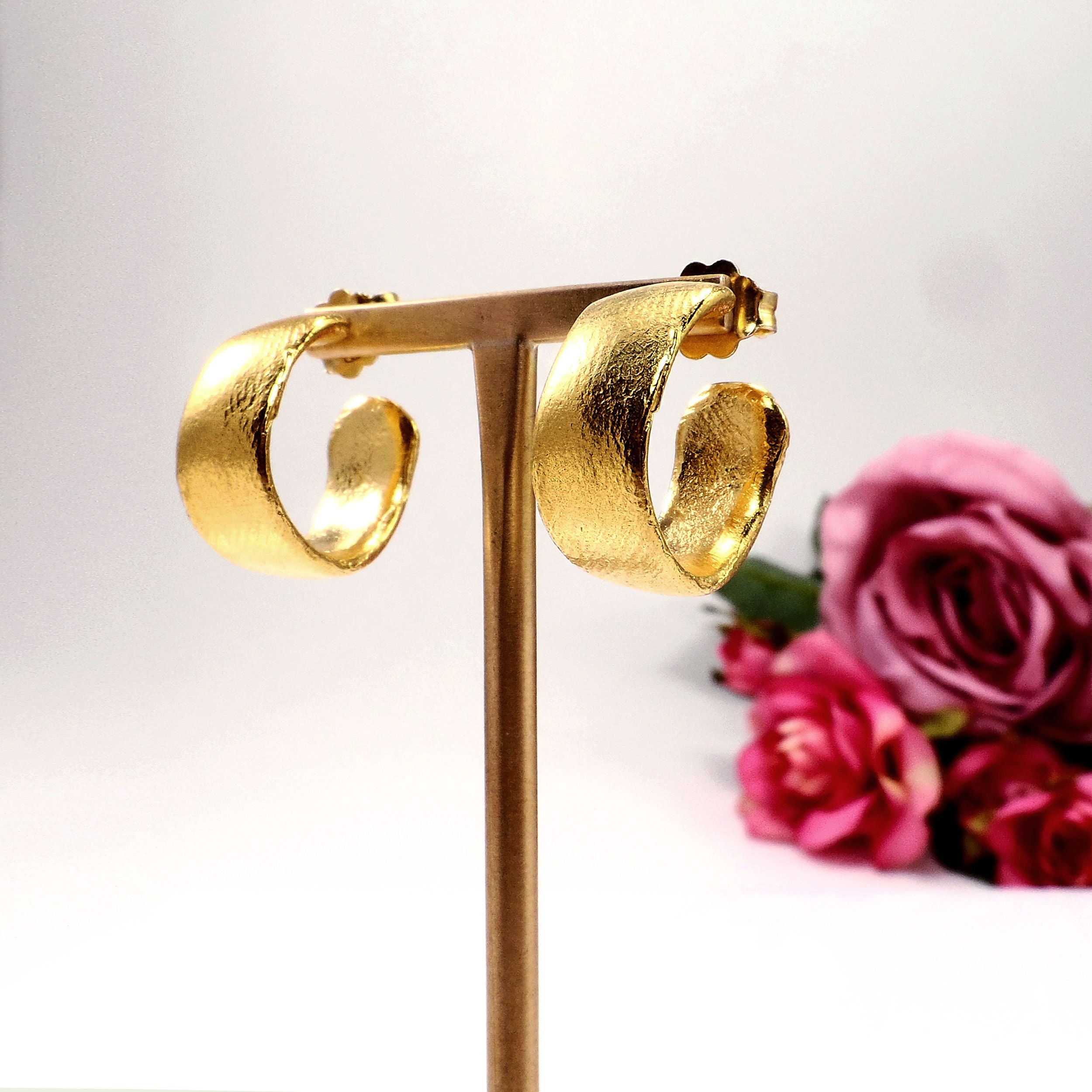 Set Of 2 Hoop Abbey Silver