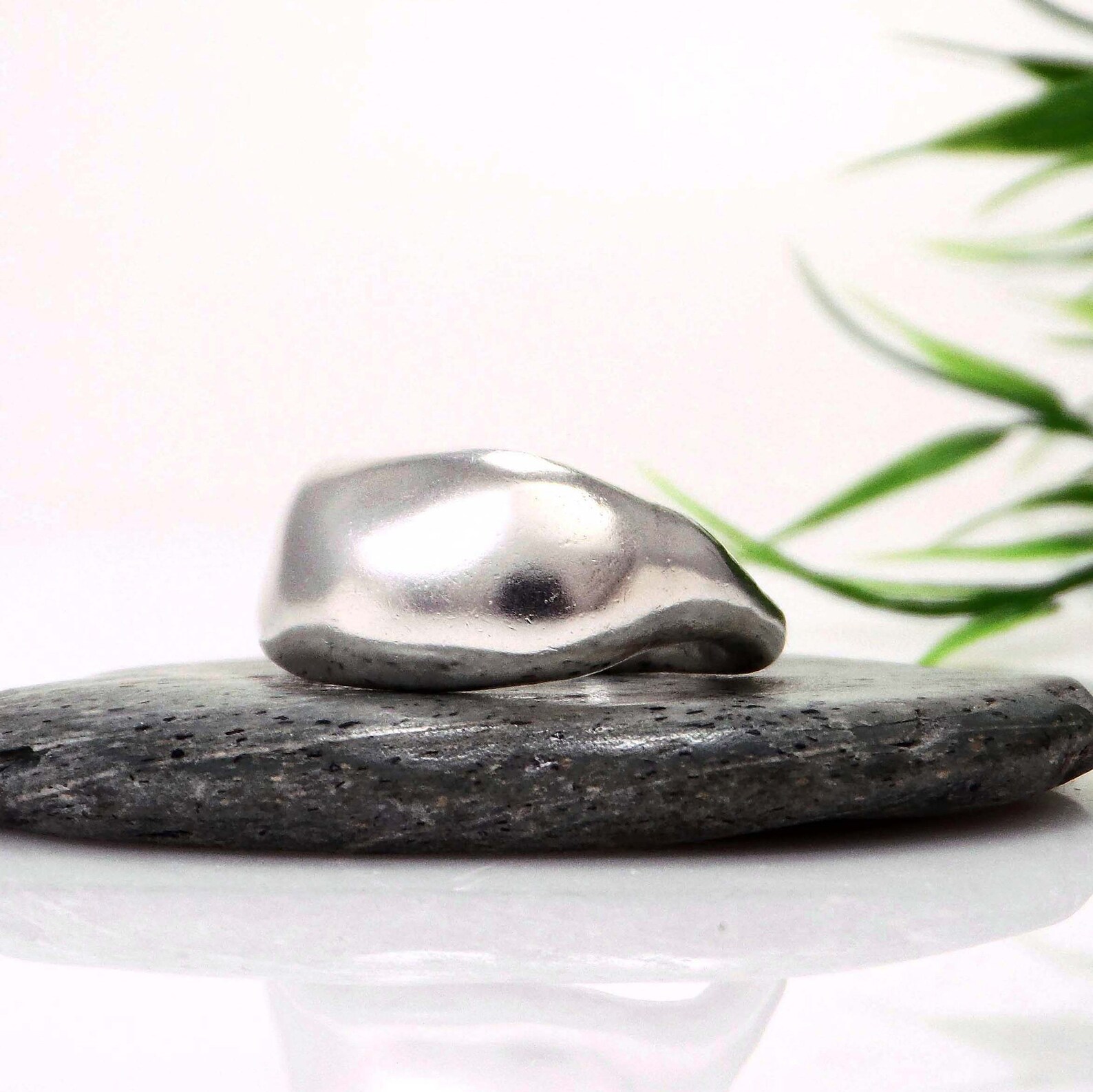 Chunky Sterling Silver Ring Solid Silver Ring Organic Big Ring Heavy ...