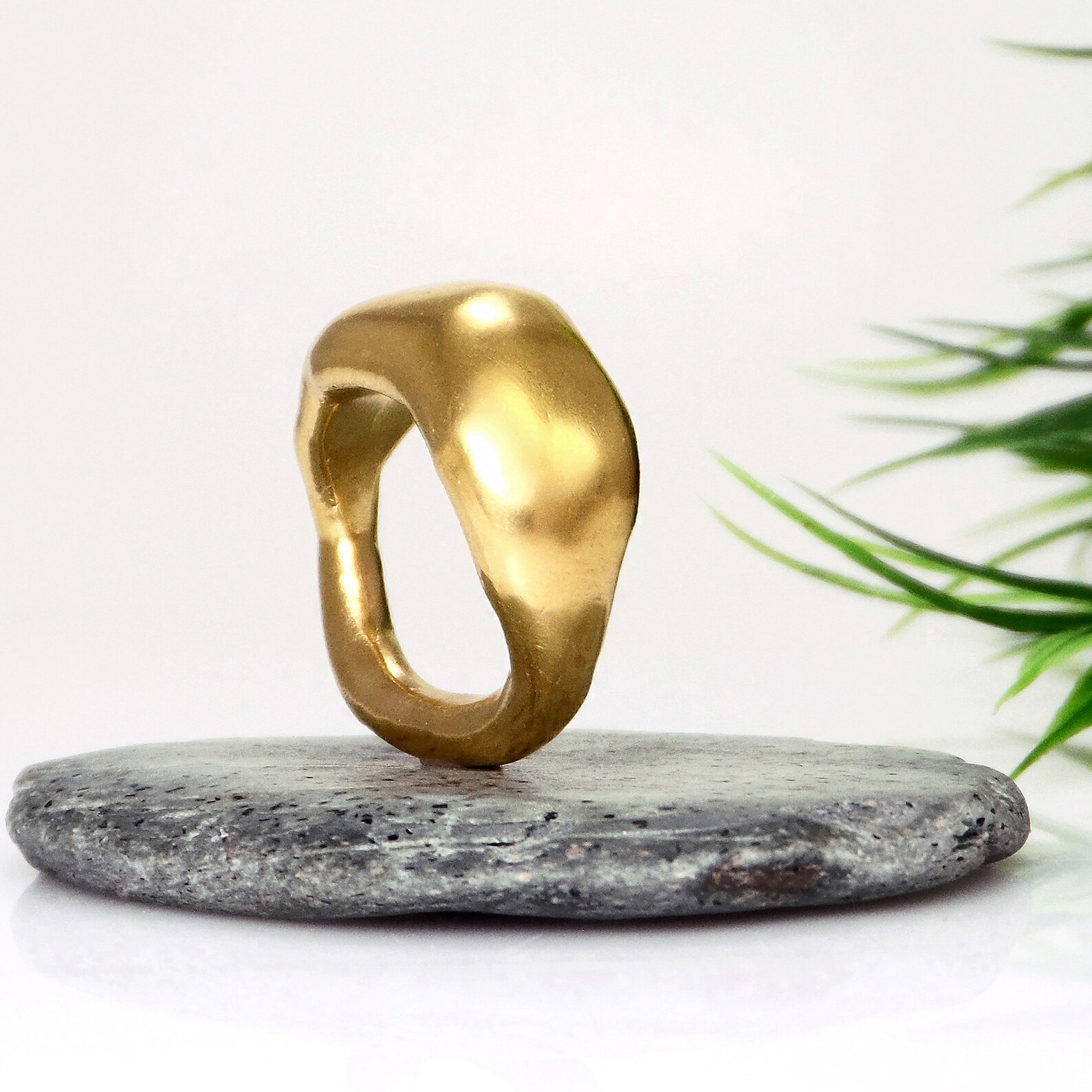 Chunky Sterling Silver Ring Solid Silver Ring Organic Big Ring - Etsy