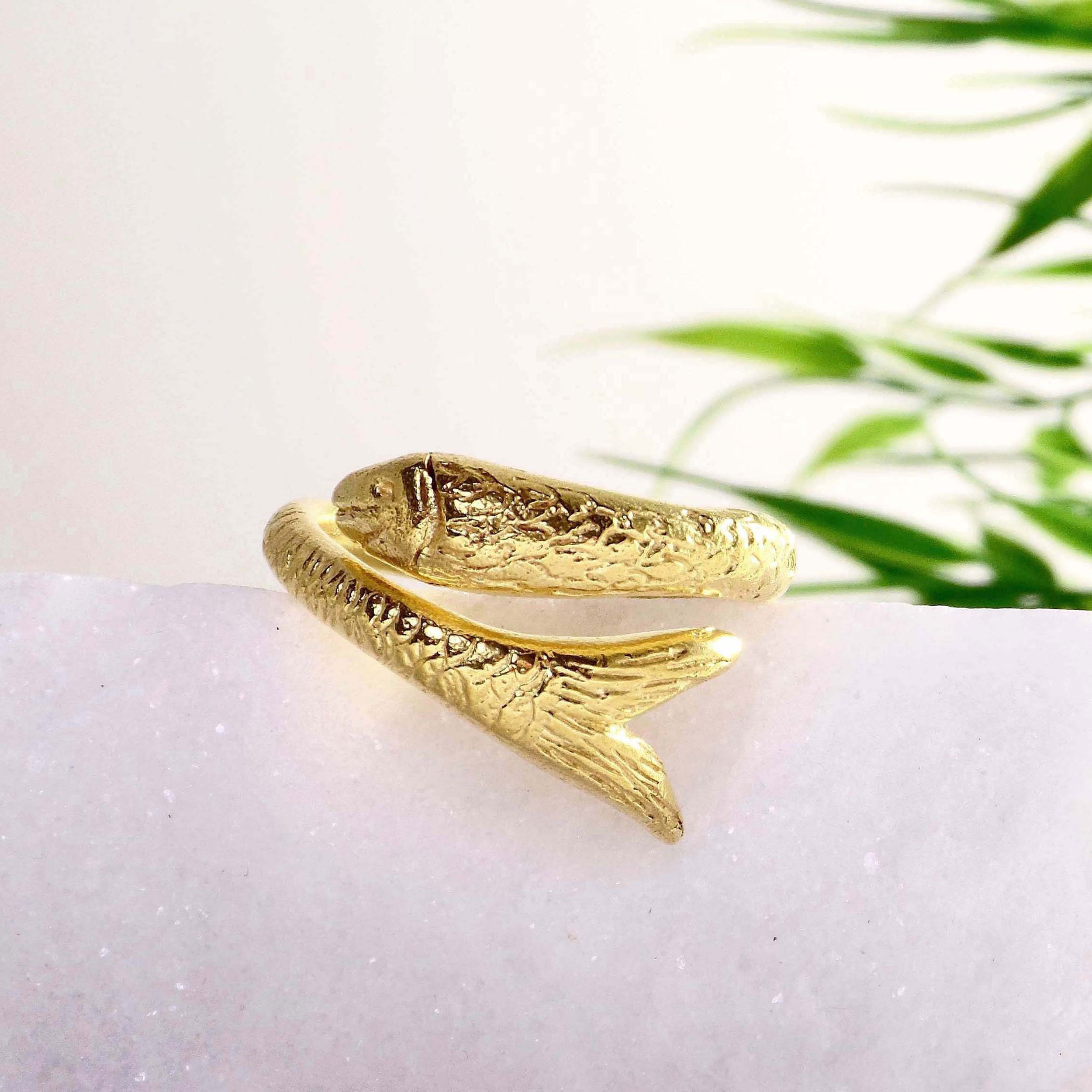 Sterling Silver Fish Ring for Women Gold Fish Ring Vintage Fish Ring  Adjustable Ring Pisces Ring Animal Ring Statement Ring Fish Jewelry - Etsy