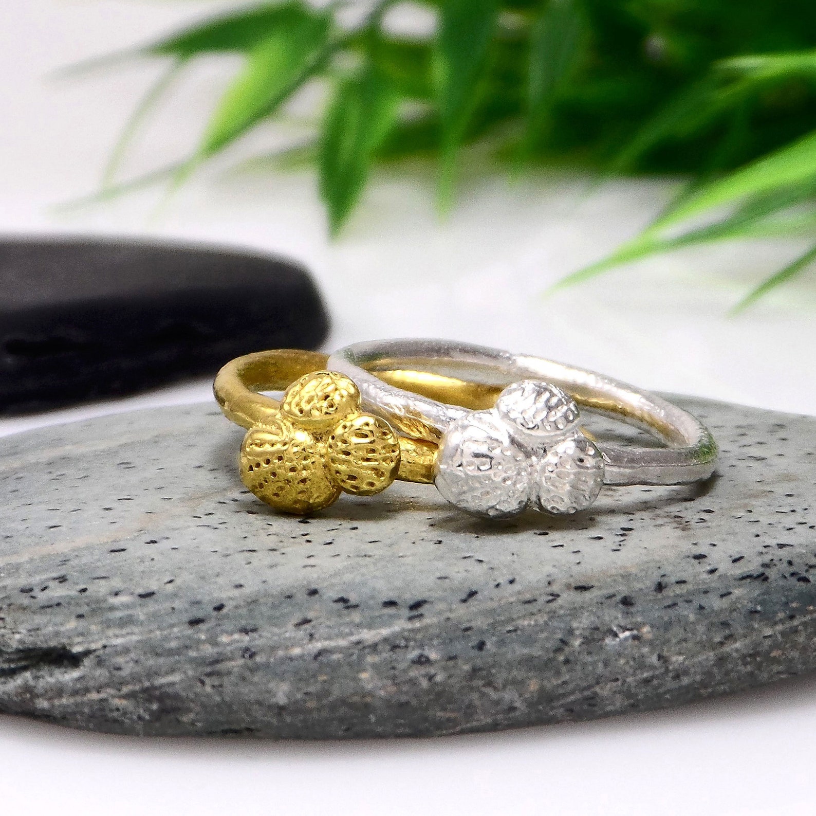 Delicate stacking ring Dainty boho gold ring Gold stack ring | Etsy
