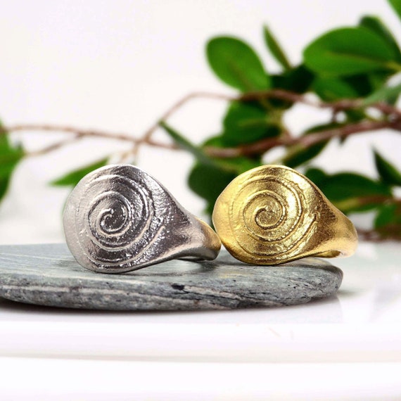 MEXICO スパイラル 渦巻 シグネットリング シルバー925 ナバホ ホピ MEXICO スパイラル 渦巻 シグネットリング シルバー925 ナバホ ホピ