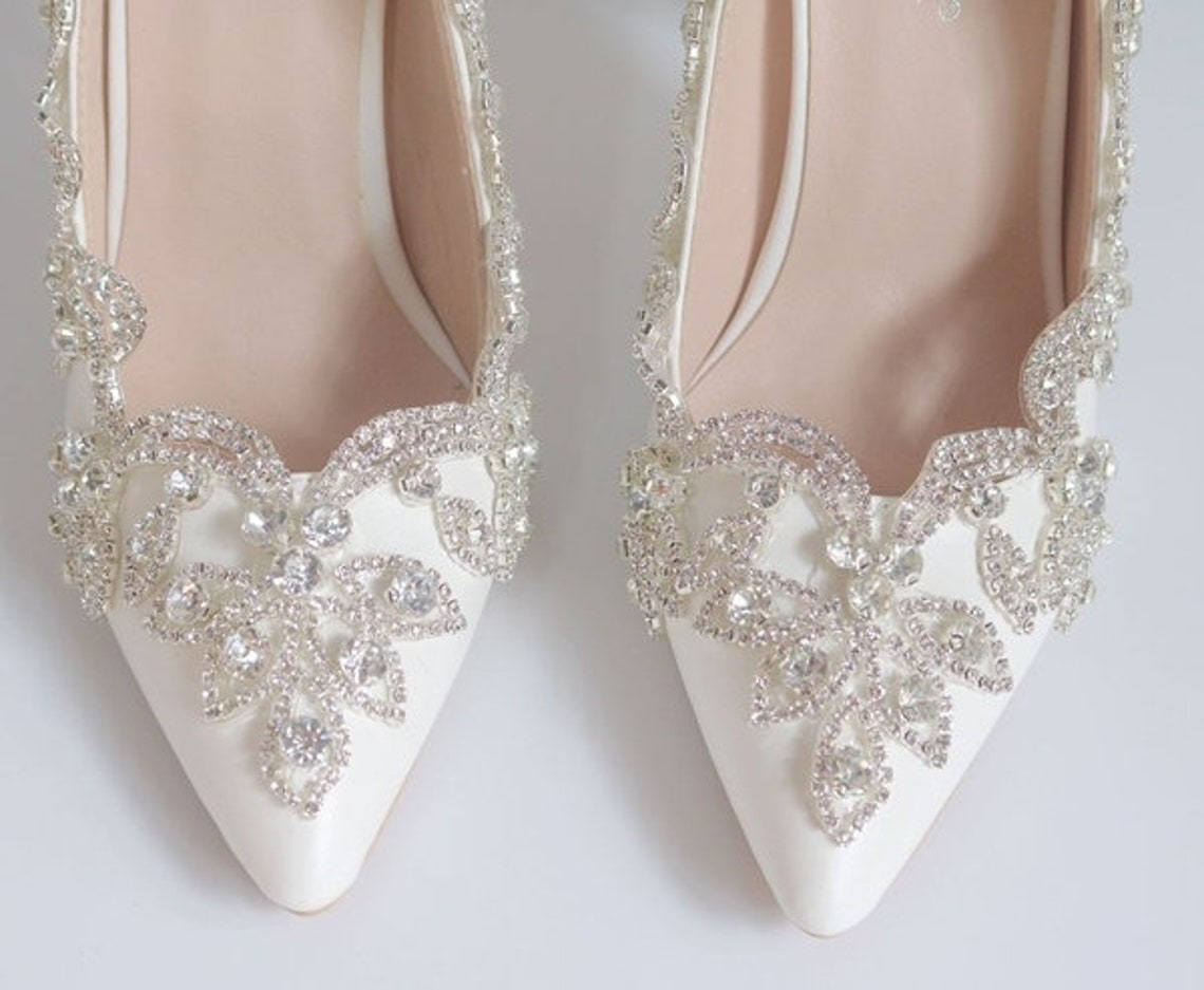 Cindy High Heels Wedding Shoes Rhinestone Wedding Heels Sexy | Etsy