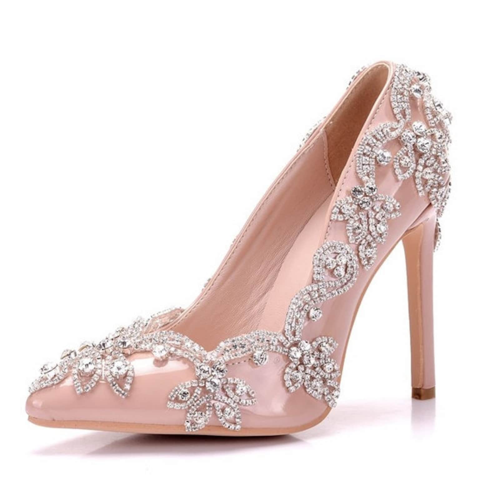Sequin Cloth High Heels Wedding Shoes Stilettos Sexy High-heeled Shoes
