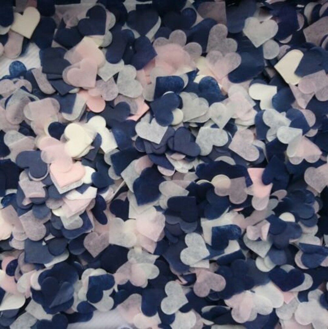 1400Pcs Heart Shape Confetti Tissue Paper Wedding ... - Grandado
