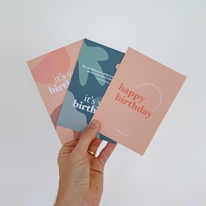 Pacote de cartões de aniversário cristão com versículos bíblicos. Escrituras encorajadoras para ele e para ela em Lamentações e Salmos. Pacotes de 3 de 6 em A6