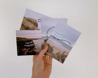 Coastal & Scenic Postcard Pack | Causeway Coast Northern Ireland | Bible Verse Postcards | Christian Encouragement | A6 | Portrush