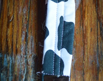 Udderly Stylish Cow Print Wristlet - Fun & Funky Keychain for Trendsetters