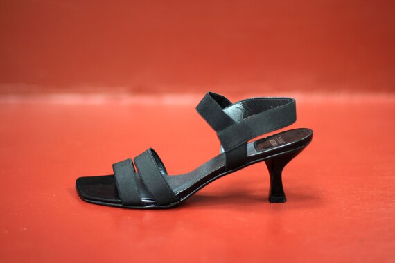 stuart weitzman black strappy heels