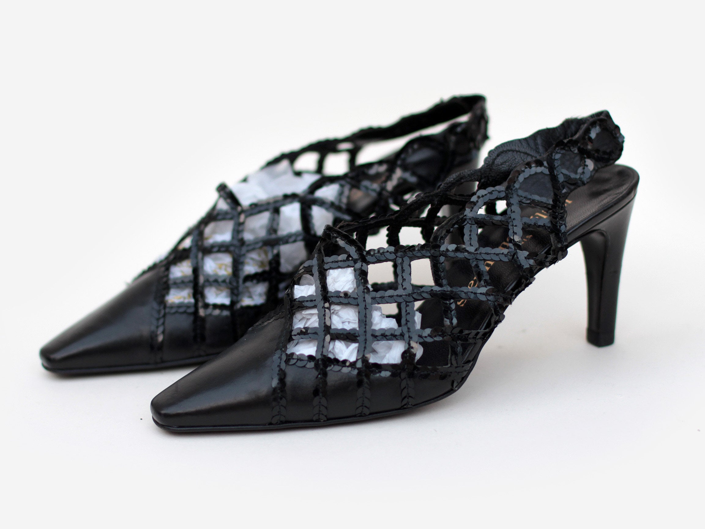 Chaussures Stephane Kélian En Cuir Noir, Talons Moyens, Taille 40, Très Bon état