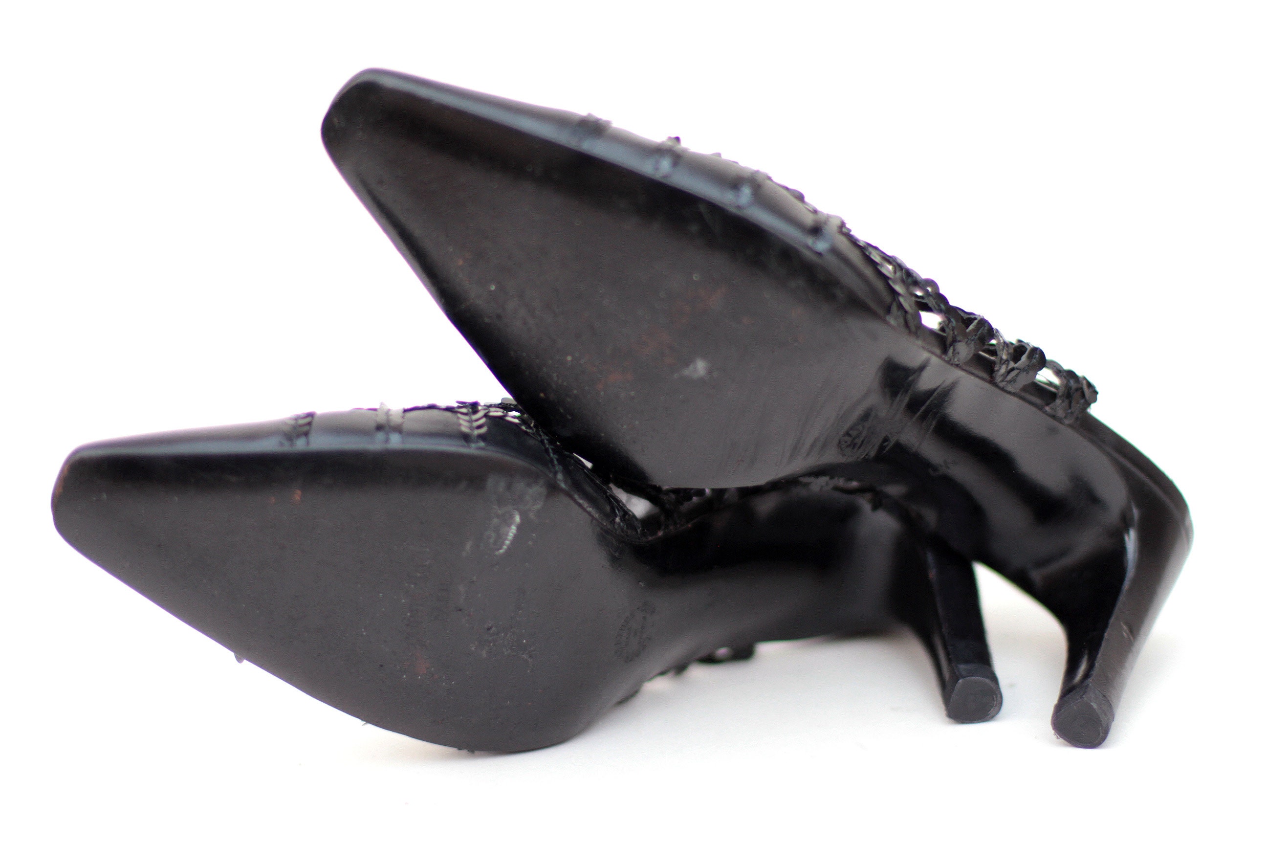 Stéphane Kélian Woven Leather Black Sandals EU 37,5 US 6.5  display picture 1