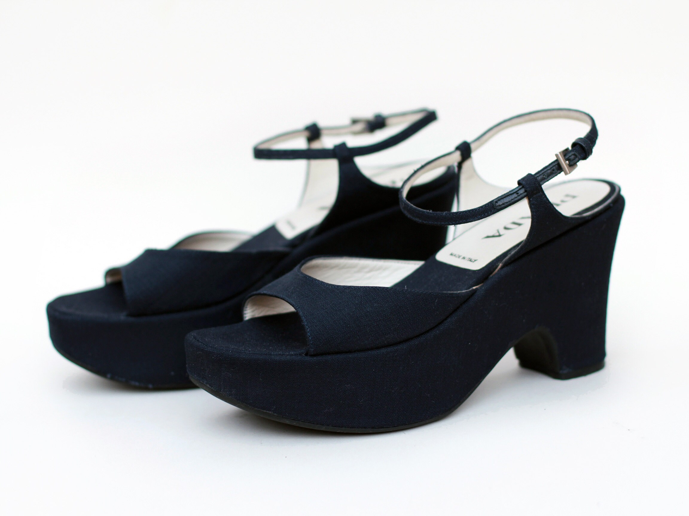 Prada clearance wedge shoes
