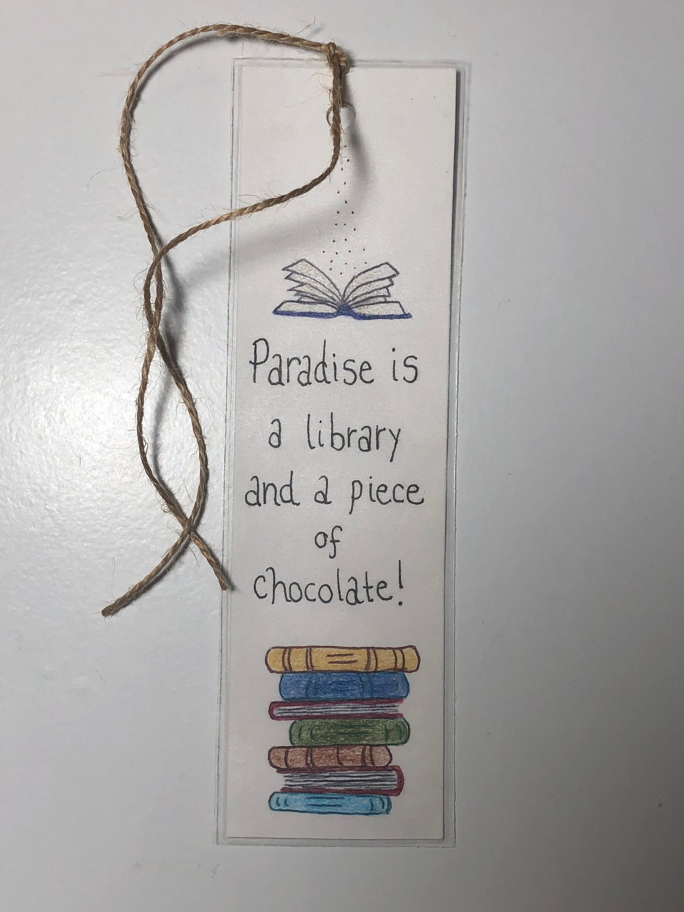 Hand drawn Bookmark Quote bookmark colorful bookmark book Etsy