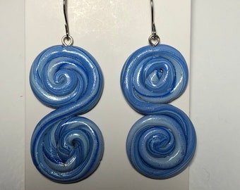 Nickel free blue wave earrings // Nickel free jewelry // Earrings // Birthday Present's // Mother's day gifts // Earrings // Blue earrings