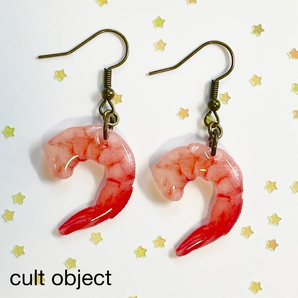 Shrimp Earrings Etsy