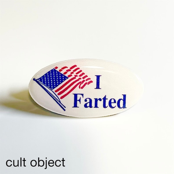 I Farted pin badge - I voted sticker satire pin - funny - vote