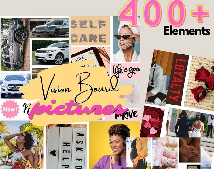 Vision board printables black woman, 2025 vision board words, Black woman Vision board images, self love vision board kits Christian clip