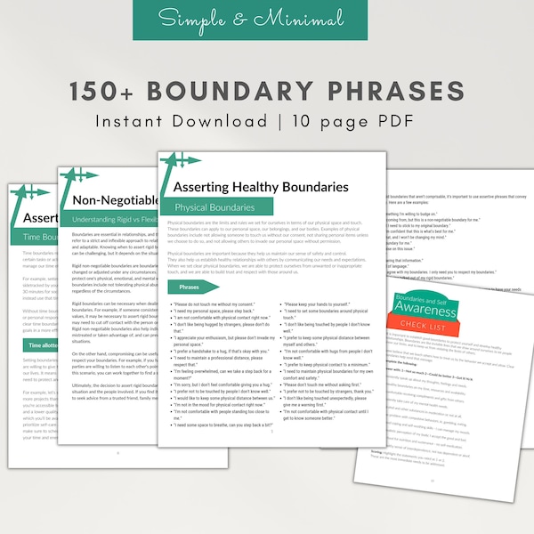 150+ Boundary phrases, boundary setting phrases personal and family boundaries setting personal boundaries phrase list boundaries worksheets