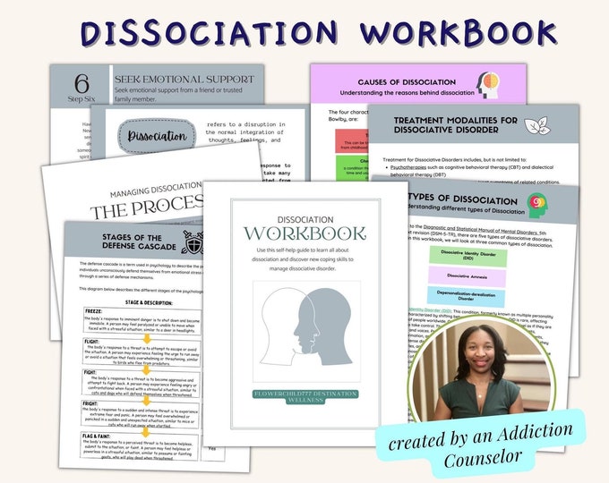 Dissociation Workbook: CBT Trauma Processing (Digital Download)