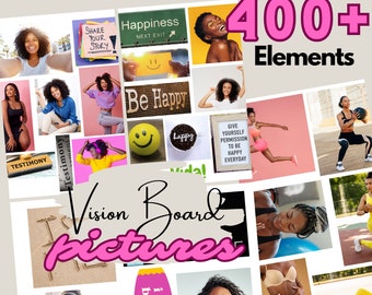 Vision Board Printable Black Women, Vision Board Pictures Kit, Black Woman  Vision Board Images, Vision Board Clipart, Christian Vision Board 