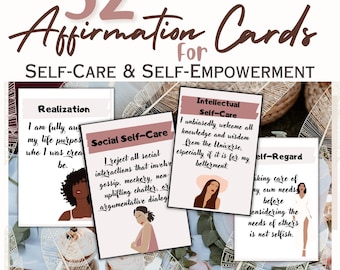 Affirmation self love cards, Confidence Boho Affirmation Cards, Affirmation Notes, Printable Motivational Cards