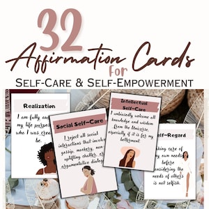 Affirmation self love cards, Confidence Boho Affirmation Cards, Affirmation Notes, Printable Motivational Cards